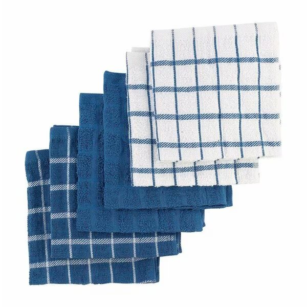 DISH CLOTH BLUE 6PK, Ritz, Mfr#: 92424